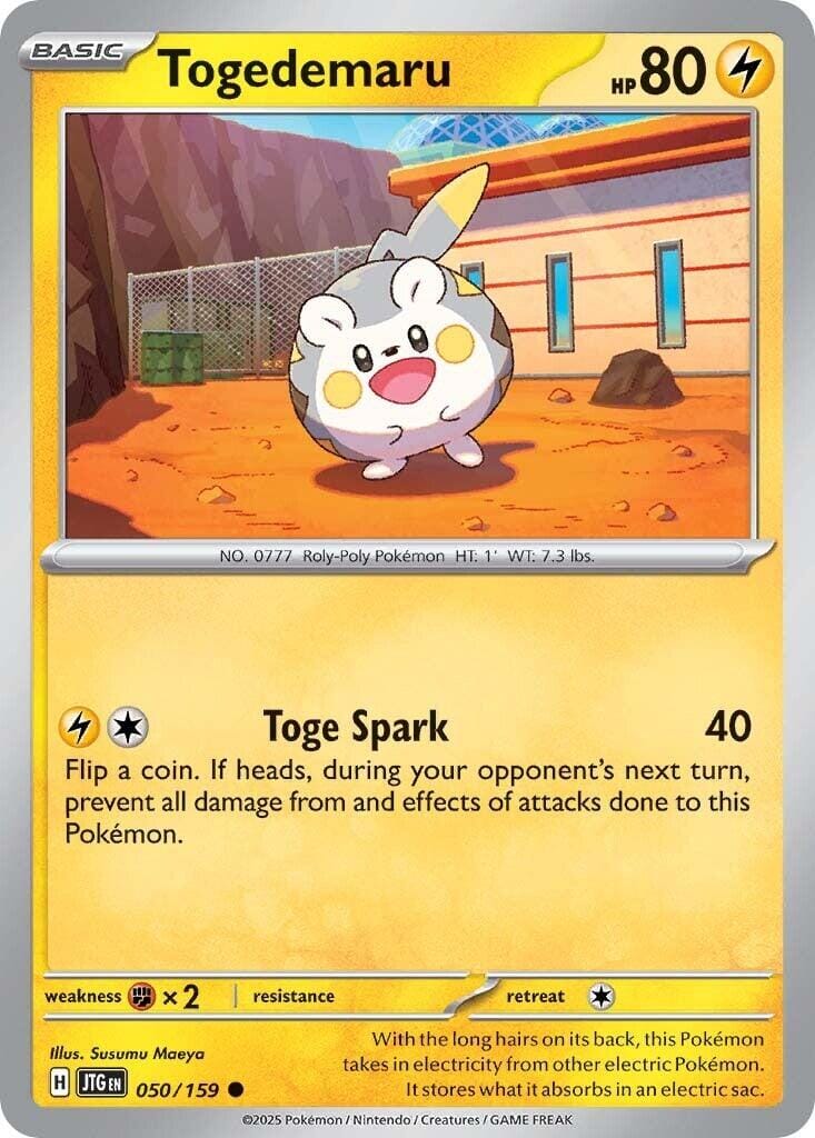 Togedemaru (050/159) [Scarlet & Violet: Journey Together] Pokemon Single Pokémon  | Multizone: Comics And Games