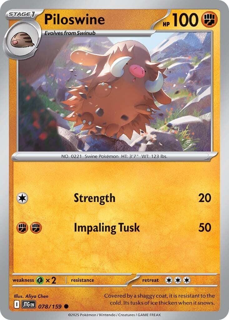 Piloswine (078/159) [Scarlet & Violet: Journey Together] Pokemon Single Pokémon  | Multizone: Comics And Games
