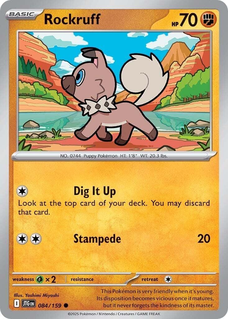 Rockruff (084/159) [Scarlet & Violet: Journey Together] Pokemon Single Pokémon  | Multizone: Comics And Games