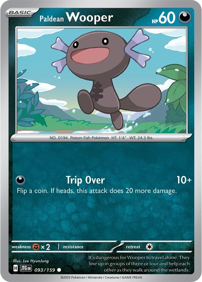 Paldean Wooper (093/159) [Scarlet & Violet: Journey Together] Pokemon Single Pokémon  | Multizone: Comics And Games