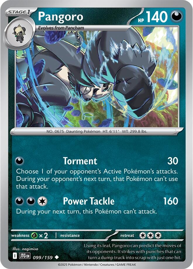 Pangoro (099/159) [Scarlet & Violet: Journey Together] Pokemon Single Pokémon  | Multizone: Comics And Games