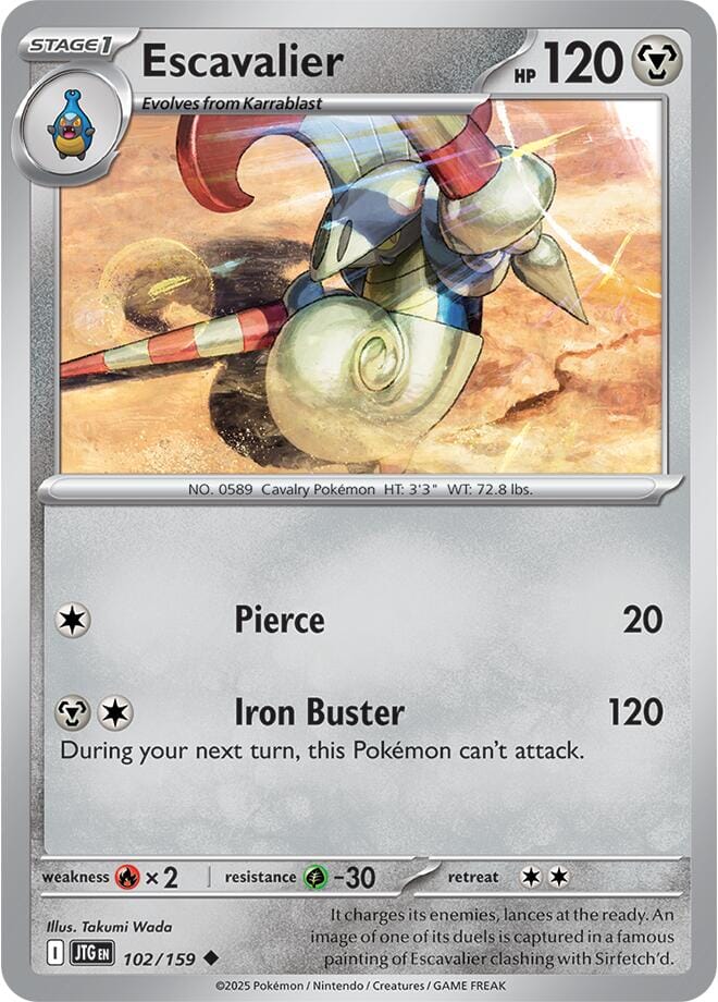Escavalier (102/159) [Scarlet & Violet: Journey Together] Pokemon Single Pokémon  | Multizone: Comics And Games