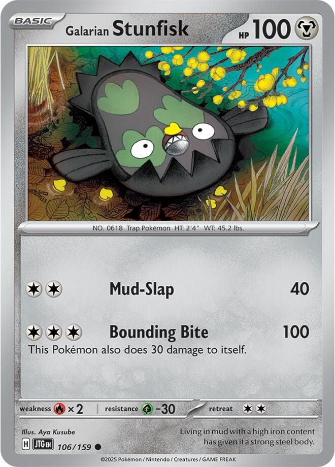 Galarian Stunfisk (106/159) [Scarlet & Violet: Journey Together] Pokemon Single Pokémon  | Multizone: Comics And Games