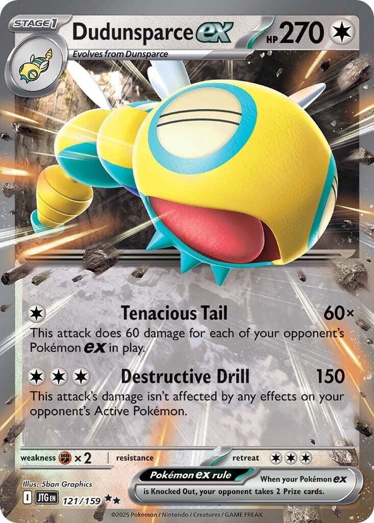 Dudunsparce ex (121/159) [Scarlet & Violet: Journey Together] Pokemon Single Pokémon  | Multizone: Comics And Games