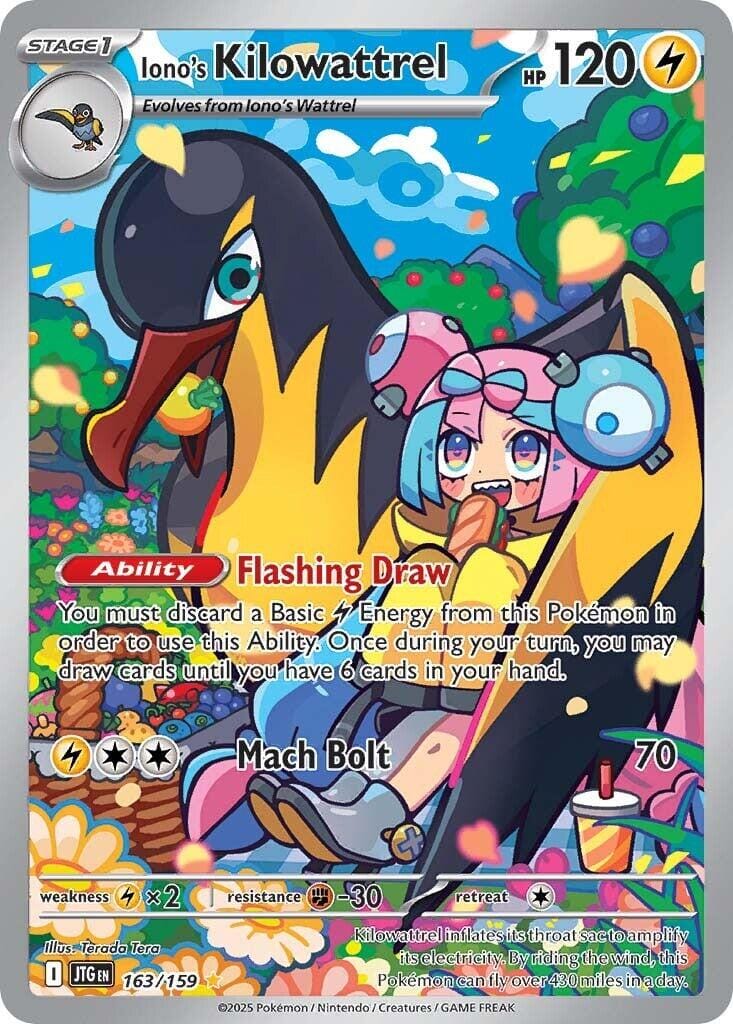 Iono's Kilowattrel (163/159) [Scarlet & Violet: Journey Together] Pokemon Single Pokémon  | Multizone: Comics And Games