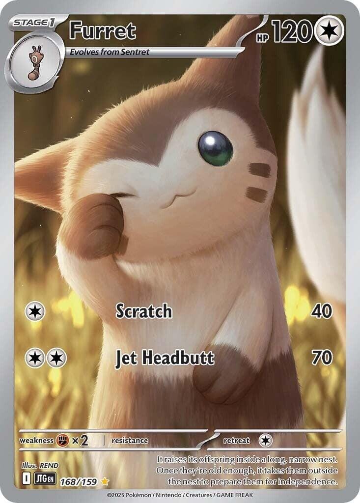 Furret (168/159) [Scarlet & Violet: Journey Together] Pokemon Single Pokémon  | Multizone: Comics And Games