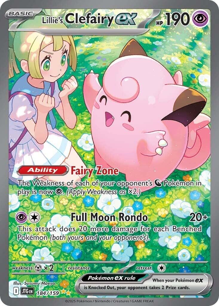 Lillie's Clefairy ex (184/159) [Scarlet & Violet: Journey Together] Pokemon Single Pokémon  | Multizone: Comics And Games