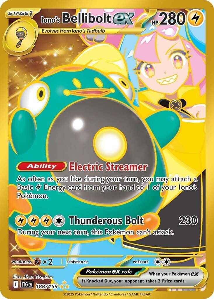 Iono's Bellibolt ex (188/159) [Scarlet & Violet: Journey Together] Pokemon Single Pokémon  | Multizone: Comics And Games