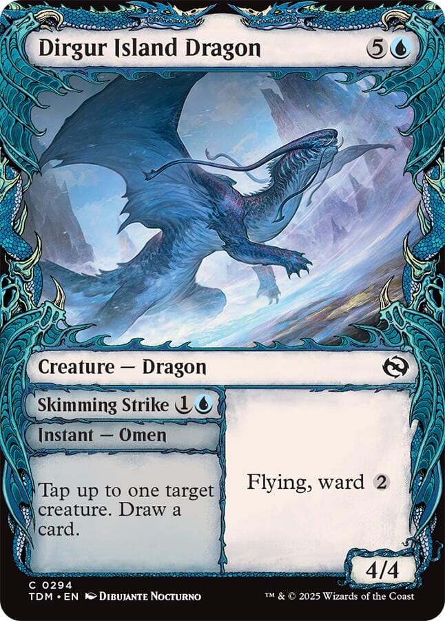 Dirgur Island Dragon (Showcase) [Tarkir: Dragonstorm] MTG Single Magic: The Gathering  | Multizone: Comics And Games