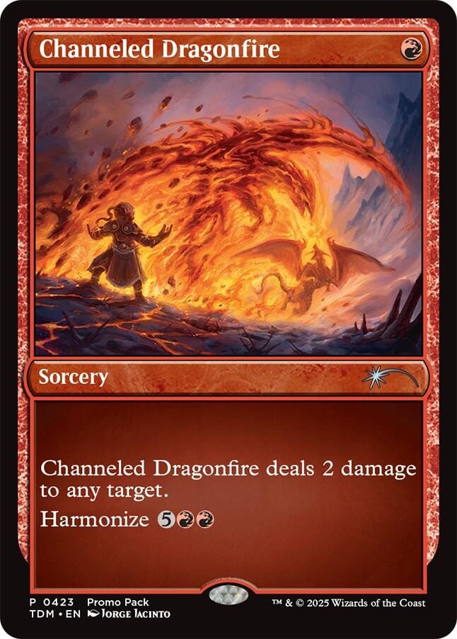 Channeled Dragonfire (Promo Pack) [Tarkir: Dragonstorm Promos] MTG Single Magic: The Gathering  | Multizone: Comics And Games