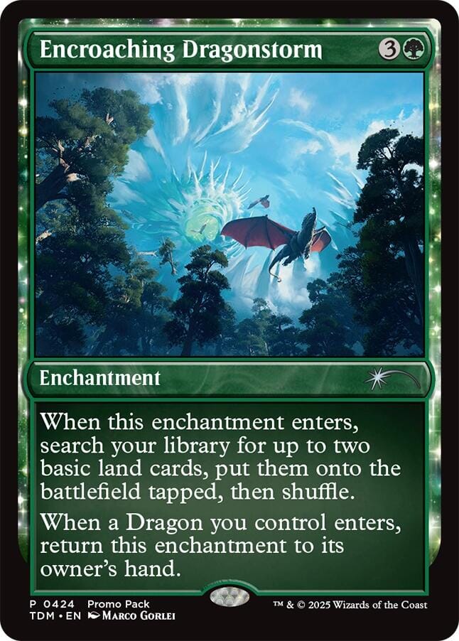 Encroaching Dragonstorm [Tarkir: Dragonstorm Promos] MTG Single Magic: The Gathering  | Multizone: Comics And Games
