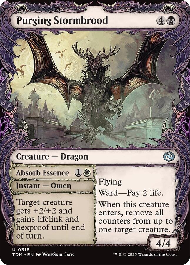Purging Stormbrood (Showcase) [Tarkir: Dragonstorm] MTG Single Magic: The Gathering  | Multizone: Comics And Games