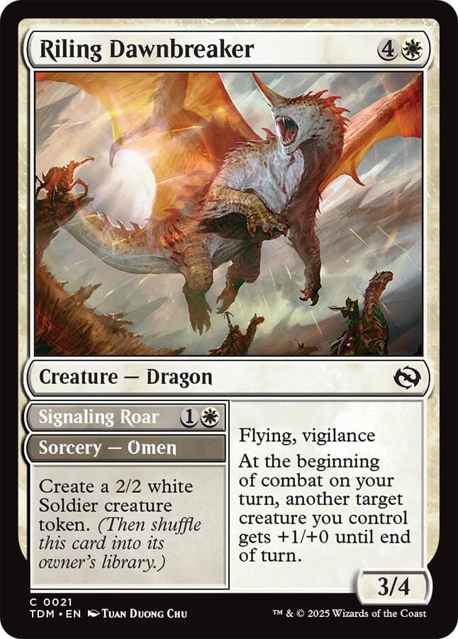 Riling Dawnbreaker [Tarkir: Dragonstorm] MTG Single Magic: The Gathering  | Multizone: Comics And Games
