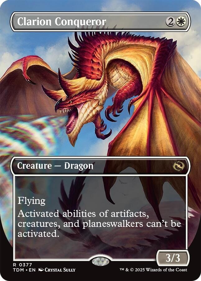 Clarion Conqueror (Borderless) [Tarkir: Dragonstorm] MTG Single Magic: The Gathering  | Multizone: Comics And Games