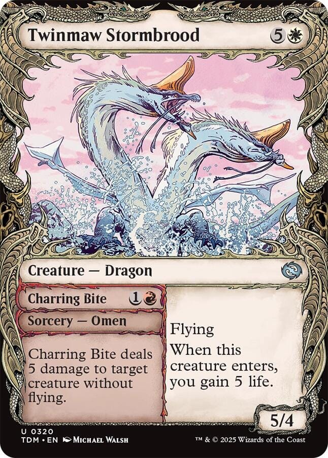 Twinmaw Stormbrood (Showcase) [Tarkir: Dragonstorm] MTG Single Magic: The Gathering  | Multizone: Comics And Games