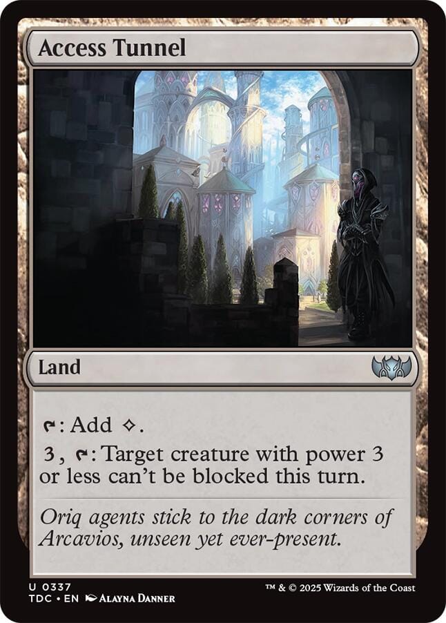 Access Tunnel [Tarkir: Dragonstorm Commander] MTG Single Magic: The Gathering  | Multizone: Comics And Games