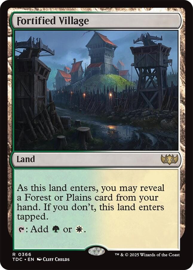 Fortified Village [Tarkir: Dragonstorm Commander] MTG Single Magic: The Gathering  | Multizone: Comics And Games