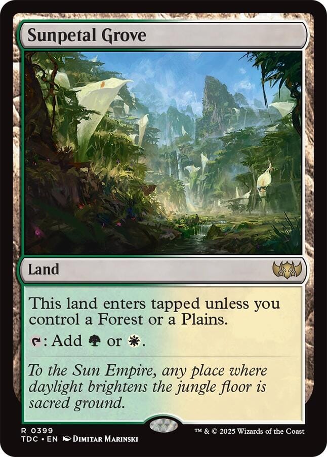 Sunpetal Grove [Tarkir: Dragonstorm Commander] MTG Single Magic: The Gathering  | Multizone: Comics And Games