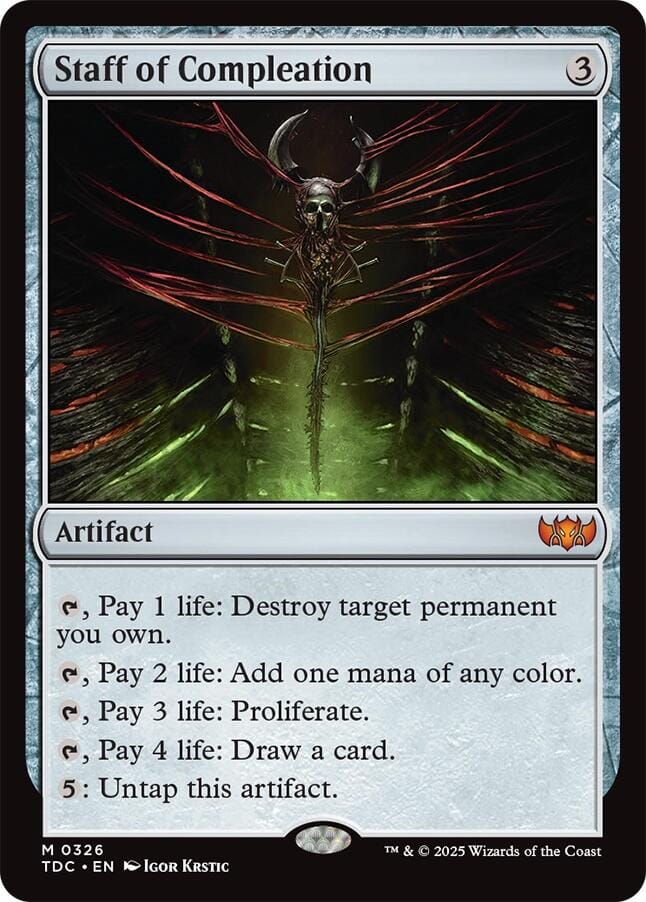 Staff of Compleation [Tarkir: Dragonstorm Commander] MTG Single Magic: The Gathering  | Multizone: Comics And Games