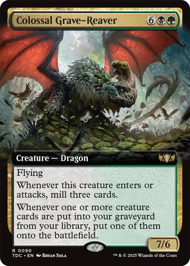 Colossal Grave-Reaver (Extended Art) [Tarkir: Dragonstorm Commander] MTG Single Magic: The Gathering  | Multizone: Comics And Games