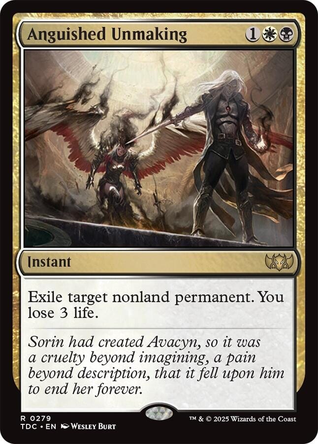 Anguished Unmaking [Tarkir: Dragonstorm Commander] MTG Single Magic: The Gathering  | Multizone: Comics And Games