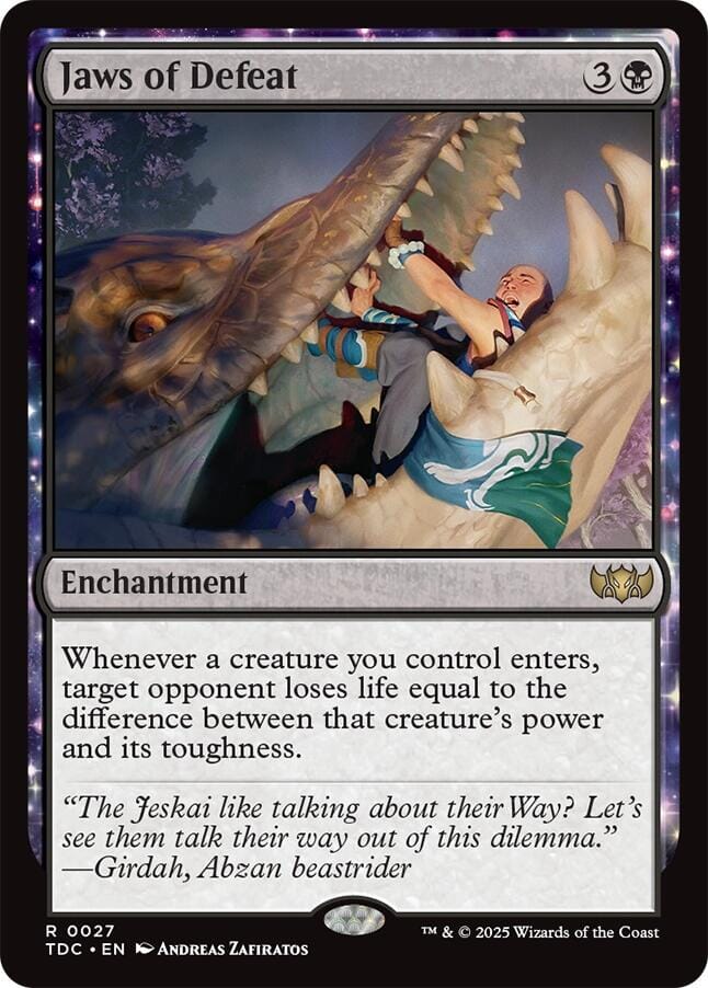 Jaws of Defeat [Tarkir: Dragonstorm Commander] MTG Single Magic: The Gathering  | Multizone: Comics And Games