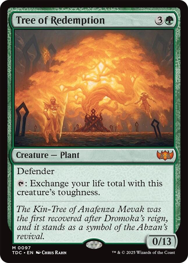 Tree of Redemption [Tarkir: Dragonstorm Commander] MTG Single Magic: The Gathering  | Multizone: Comics And Games