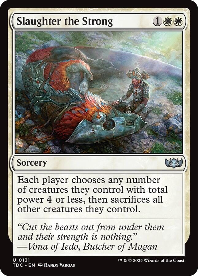 Slaughter the Strong [Tarkir: Dragonstorm Commander] MTG Single Magic: The Gathering  | Multizone: Comics And Games