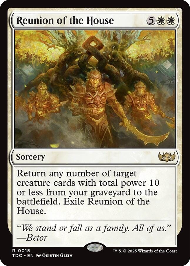 Reunion of the House [Tarkir: Dragonstorm Commander] MTG Single Magic: The Gathering  | Multizone: Comics And Games