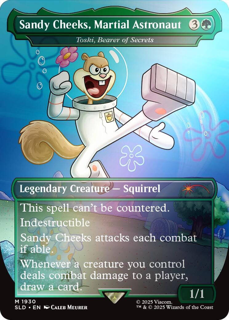 Sandy Cheeks, Martial Astronaut - Toski, Bearer of Secrets (Rainbow Foil) [Secret Lair Drop Series] MTG Single Magic: The Gathering  | Multizone: Comics And Games