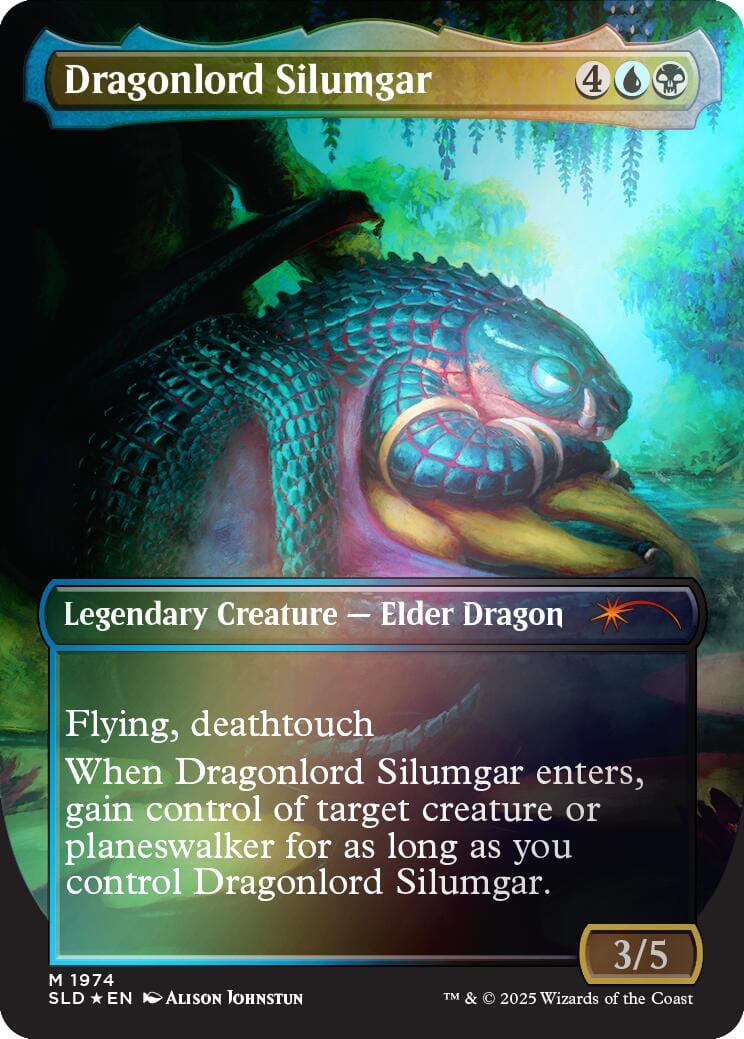 Dragonlord Silumgar (Rainbow Foil) [Secret Lair Drop Series] MTG Single Magic: The Gathering  | Multizone: Comics And Games