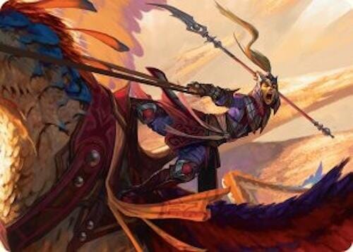Dragonback Lancer Art Card (3/54) [Tarkir: Dragonstorm Art Series] MTG Single Magic: The Gathering  | Multizone: Comics And Games