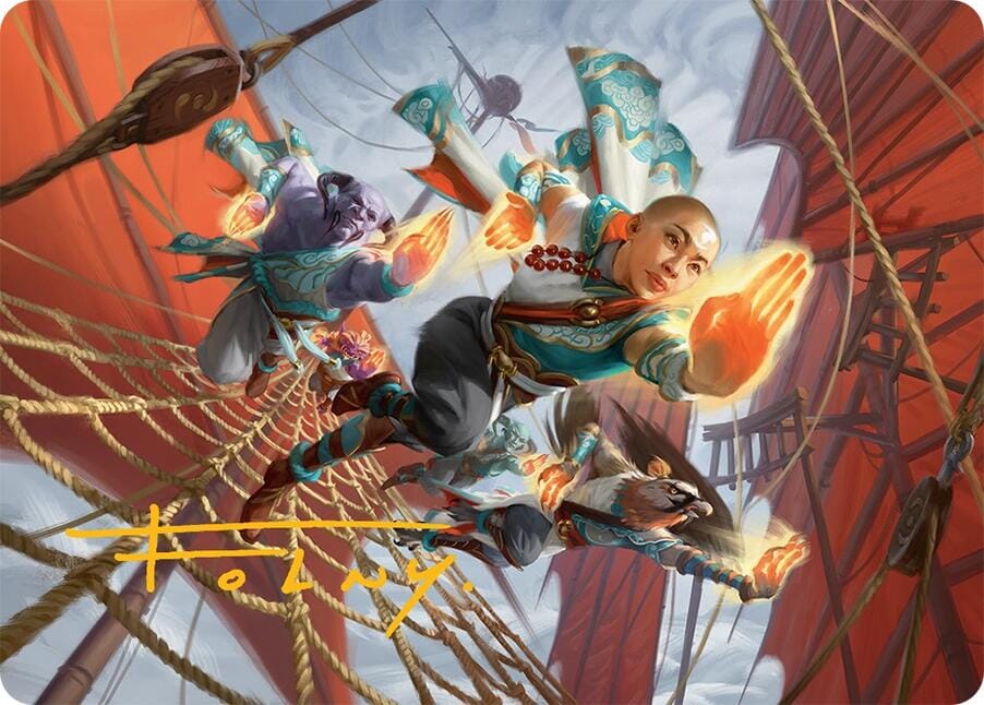 Aligned Heart Art Card (52/54) (Gold-Stamped Signature) [Tarkir: Dragonstorm Art Series] MTG Single Magic: The Gathering  | Multizone: Comics And Games