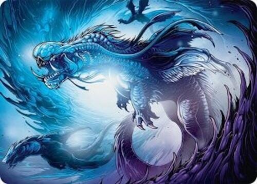 Roiling Dragonstorm Art Card (33/54) [Tarkir: Dragonstorm Art Series] MTG Single Magic: The Gathering  | Multizone: Comics And Games