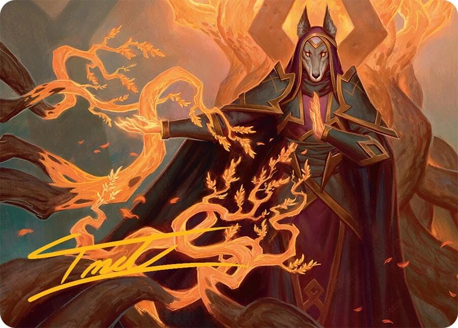 Abzan Devotee Art Card (10/54) (Gold-Stamped Signature) [Tarkir: Dragonstorm Art Series] MTG Single Magic: The Gathering  | Multizone: Comics And Games