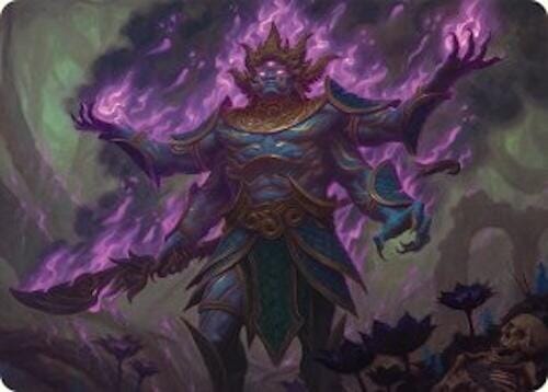 Rot-Curse Rakshasa Art Card (13/54) [Tarkir: Dragonstorm Art Series] MTG Single Magic: The Gathering  | Multizone: Comics And Games