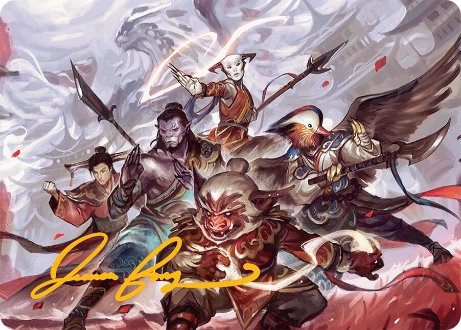 Will of the Jeskai Art Card (54/54) (Gold-Stamped Signature) [Tarkir: Dragonstorm Art Series] MTG Single Magic: The Gathering  | Multizone: Comics And Games