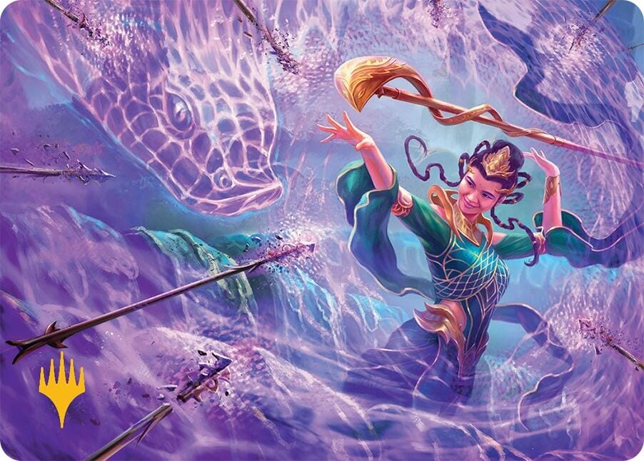 Snakeskin Veil Art Card (19/54) (Gold-Stamped Signature) [Tarkir: Dragonstorm Art Series] MTG Single Magic: The Gathering  | Multizone: Comics And Games