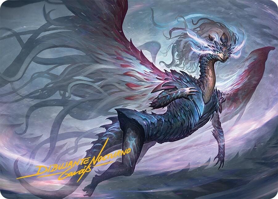 Shiko, Paragon of the Way Art Card (37/54) (Gold-Stamped Signature) [Tarkir: Dragonstorm Art Series] MTG Single Magic: The Gathering  | Multizone: Comics And Games