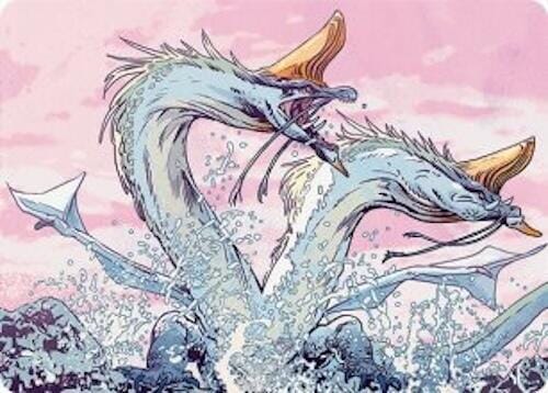 Twinmaw Stormbrood Art Card (39/54) [Tarkir: Dragonstorm Art Series] MTG Single Magic: The Gathering  | Multizone: Comics And Games