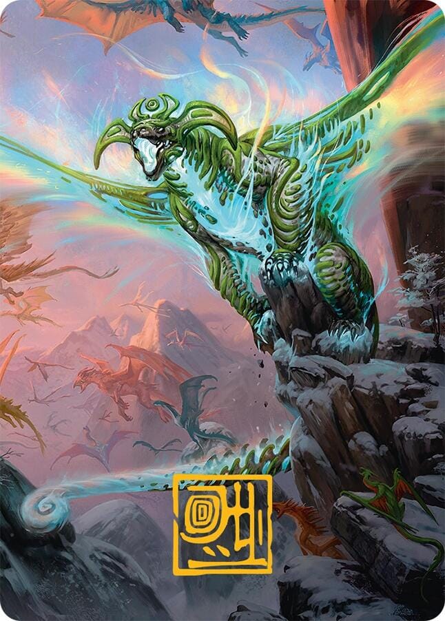 Ureni of the Unwritten Art Card (51/54) (Gold-Stamped Signature) [Tarkir: Dragonstorm Art Series] MTG Single Magic: The Gathering  | Multizone: Comics And Games