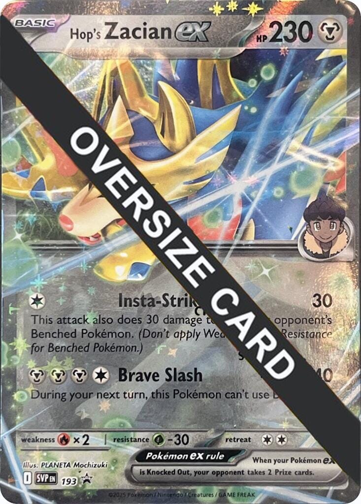 Hop's Zacian ex (SVP193) (Jumbo Card) [Scarlet & Violet: Black Star Promos] Pokemon Single Pokémon  | Multizone: Comics And Games
