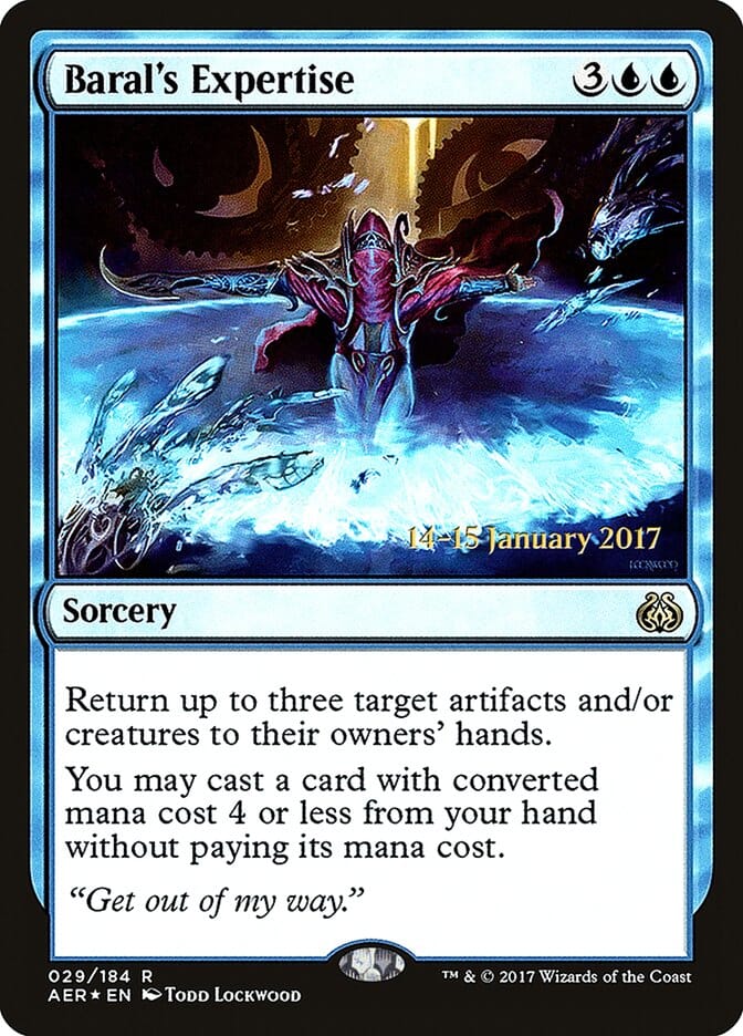 Baral's Expertise [Aether Revolt Prerelease Promos] MTG Single Magic: The Gathering  | Multizone: Comics And Games