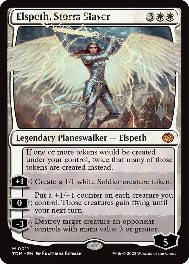 Elspeth, Storm Slayer (Promo Pack) [Tarkir: Dragonstorm Promos] MTG Single Magic: The Gathering  | Multizone: Comics And Games