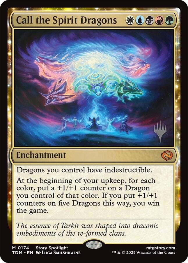 Call the Spirit Dragons (Promo Pack) [Tarkir: Dragonstorm Promos] MTG Single Magic: The Gathering  | Multizone: Comics And Games