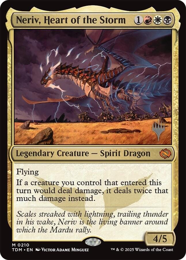 Neriv, Heart of the Storm [Tarkir: Dragonstorm Promos] MTG Single Magic: The Gathering  | Multizone: Comics And Games