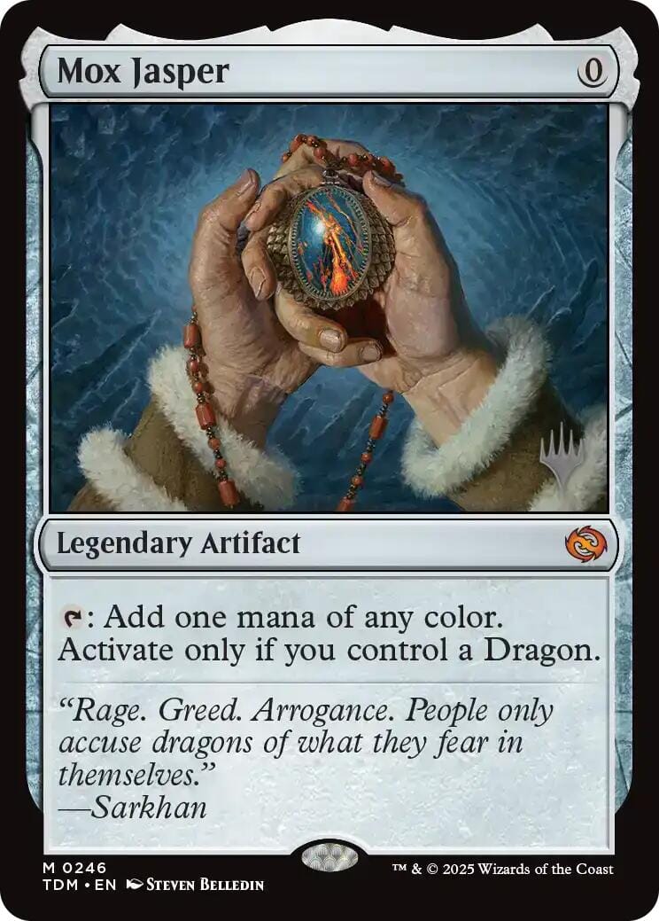 Mox Jasper [Tarkir: Dragonstorm Promos] MTG Single Magic: The Gathering  | Multizone: Comics And Games