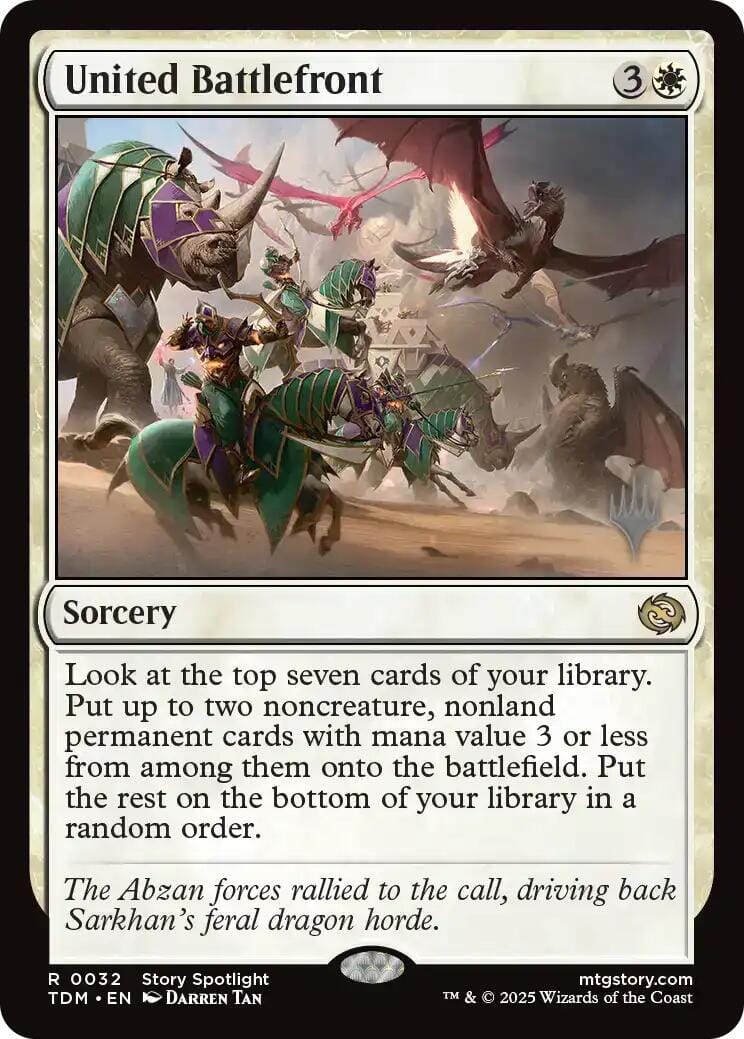United Battlefront (Promo Pack) [Tarkir: Dragonstorm Promos] MTG Single Magic: The Gathering  | Multizone: Comics And Games