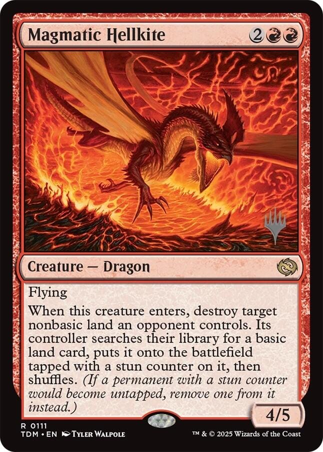 Magmatic Hellkite [Tarkir: Dragonstorm Promos] MTG Single Magic: The Gathering  | Multizone: Comics And Games
