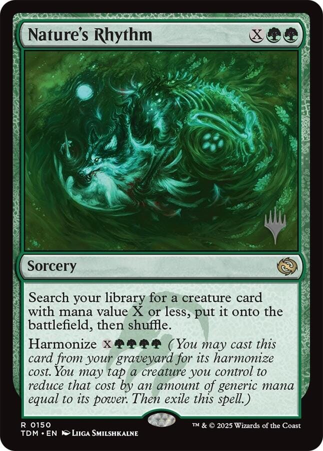 Nature's Rhythm [Tarkir: Dragonstorm Promos] MTG Single Magic: The Gathering  | Multizone: Comics And Games